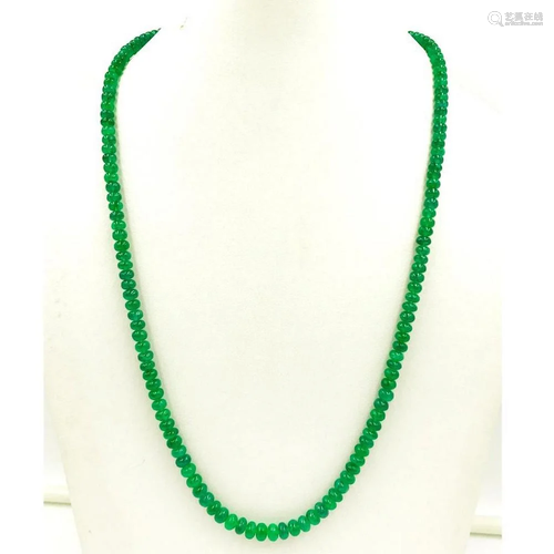 Emerald beads string