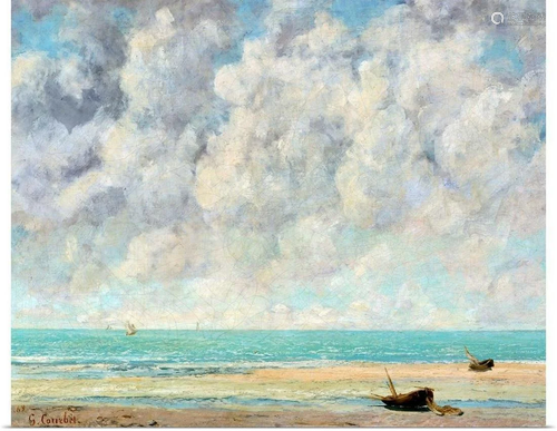 The Calm Sea By Gustave Courbet Wall Art Print