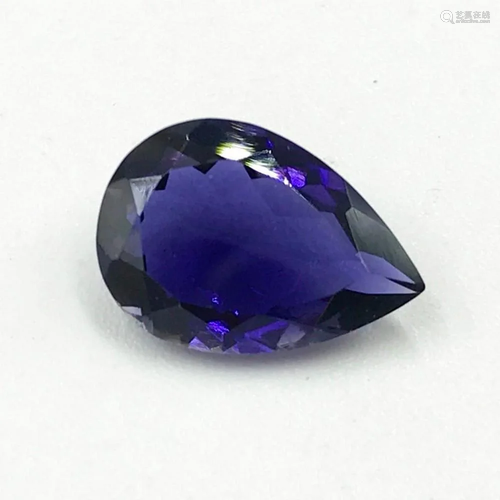 Iolite Pear Shaped Faceted Gem