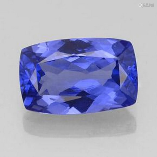 2.87ct V-AAA Cushion Cut Ultra Fine Violet Tanzanite Polishe...