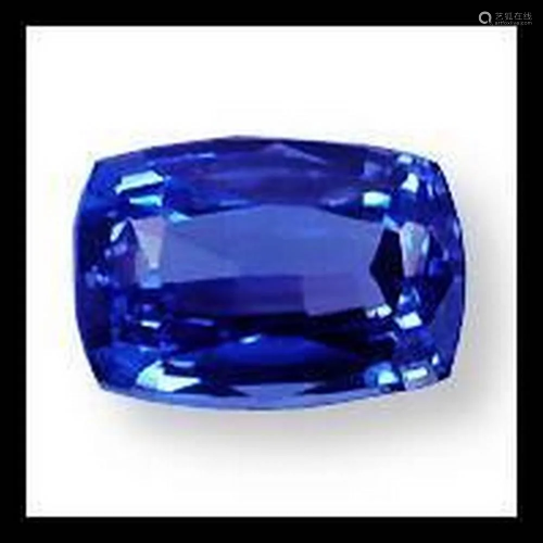 2.31ct Cushion Cut Ultra Fine Violet Tanzanite Polished Gem ...