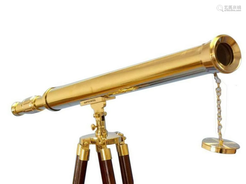 Floor Standing Brass Harbor Master Telescope 60"