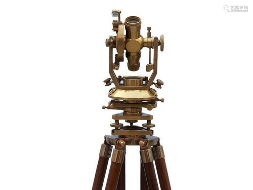 Floor Standing Brass Theodolite 62"