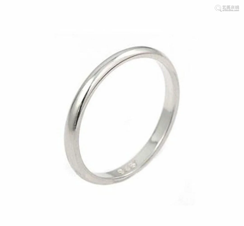 2mm 925 Sterling Silver Plain Band