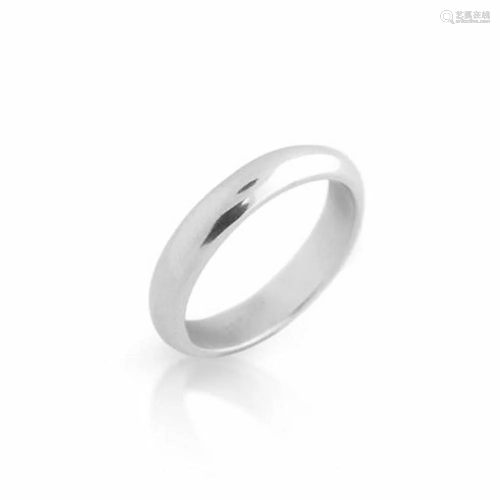 4mm 925 Sterling Silver Plain Band