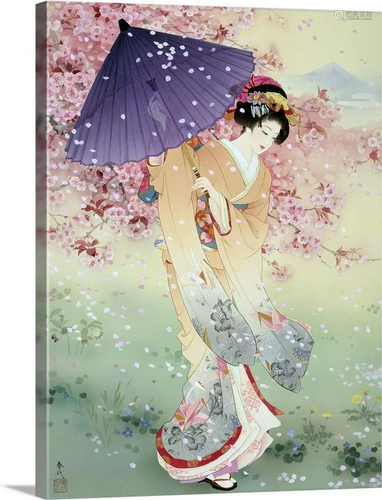 "Yumezakura" by Haruyo Morita Wall Art on Canvas