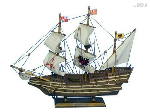 Wooden Mel Fisher's Atocha Model Ship 14"