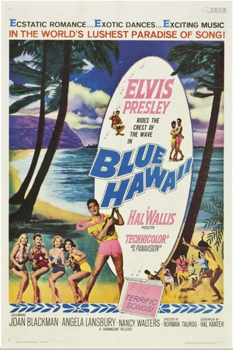 Elvis Presley in 'Blue Hawaii' Wall Art Print