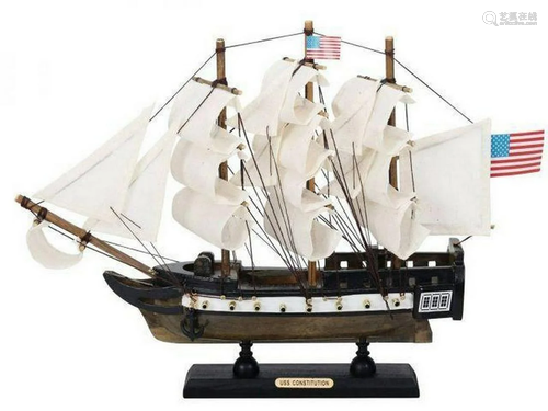 Wooden USS Constitution Limited Tall Ship Model 12"