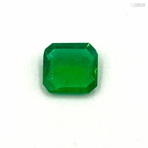 Emerald Octagon Faceted Gem