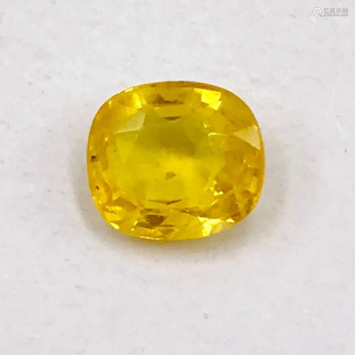 Yellow Sapphire Oval Faceted Gem