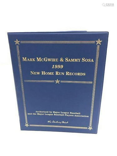 Mark McGwire/Sammy Sosa 1999 Danbury Mint 22K New Homerun Re...