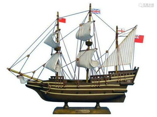 Wooden Mayflower Tall Model Ship 14"