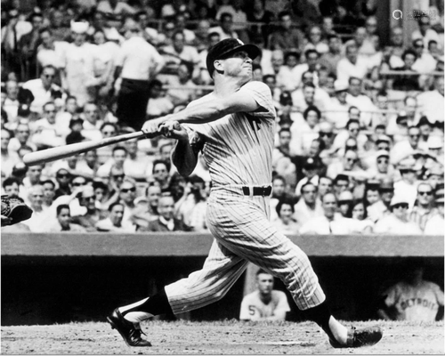 Mickey Mantle Hitting his 49th Home Run of the Season in 196...