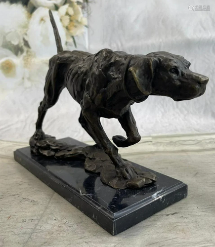 Fine Arts Contemporary Classics Foxhound 100% Solid Bronze F...