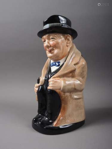 A Royal Doulton Winston Churchill character jug, 8 high
