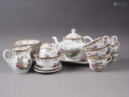 A Copeland Spode Chelsea pattern part teaset and a similar t...