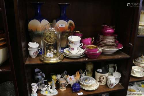A Continental porcelain gilt decorated part tea service and ...
