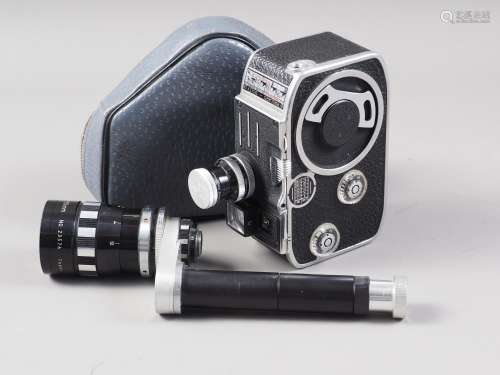 A Paillard C8 Kern II camera with a 10x30mm zoom lens