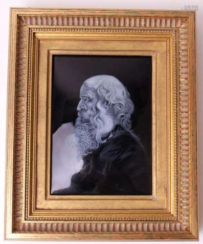 LIMOGES Camille FAURE Portrait de philosophe de profil, d...