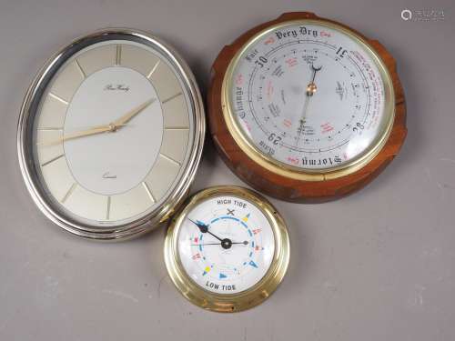 A Neptunes tide clock, 6 dia, a Shortland circular barometer...