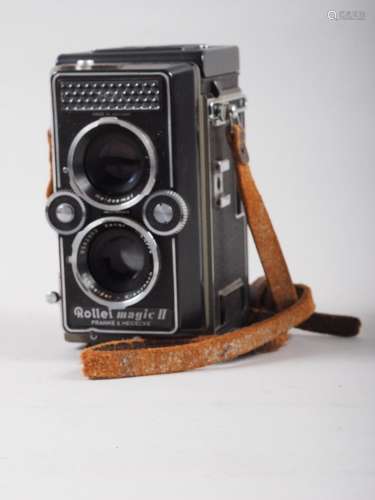 A Rollei Magic II twin lens reflex camera, supplied by Walla...