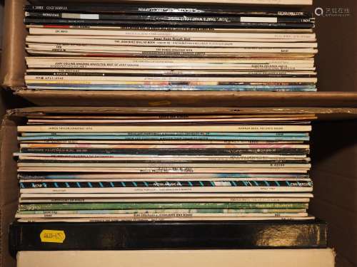 A quantity of mostly 33rpm records, including Eric Clapton B...