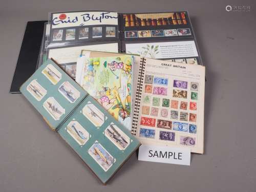 Four modern stamp albums, containing mostly Great Britain, p...