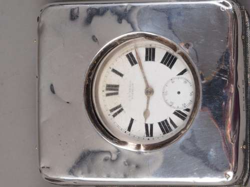 A silver cased open faced pocket watch by J C Heald, in silv...