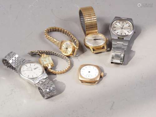 A gentlemans Seiko Quartz stainless steel wristwatch, a gent...