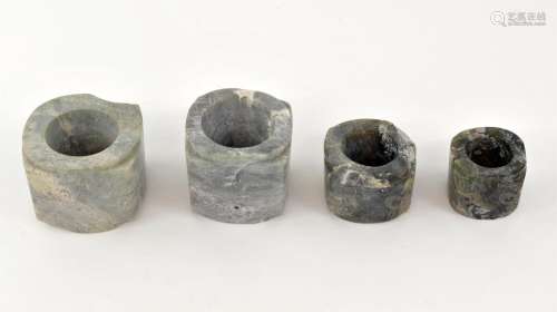 Collection of Jade Cong Liangzhou culture style the four Con...