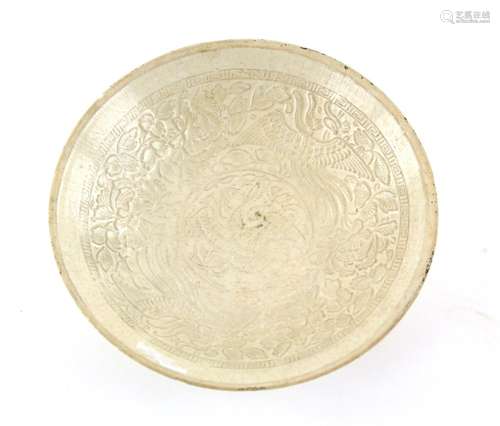 A Chinese Ding  Phoenix Bowl , Song dynasty the ding bowl mo...