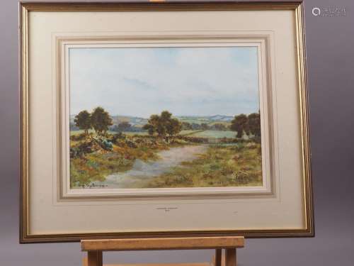 George Oyston, 1929: watercolours, rural landscape with ston...