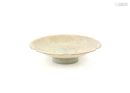 A Qingbai Petal Lobbed Dish , Song dynasty, the petal-lobed ...