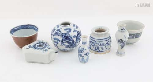 Collection of Blue and White Porcelain, 18th and 19th centur...