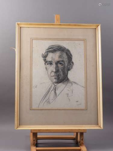 MRDE: a pastel portrait, inscribed Son Veris?, 15 1/4 x 12, ...