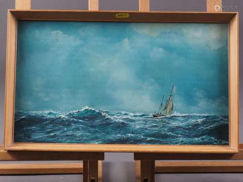 Christopher B Dee: oil on panel, The Lonely Sea and Sky, 9 x...