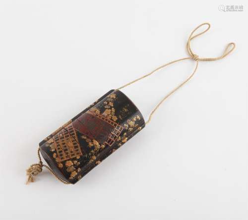 Japanese lacquered Inro, Edo period the Inro with five cases...