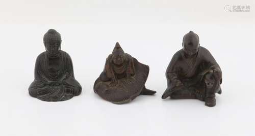 Three Japanese Bronze Okimono, Edo/Meiji Period. To include ...