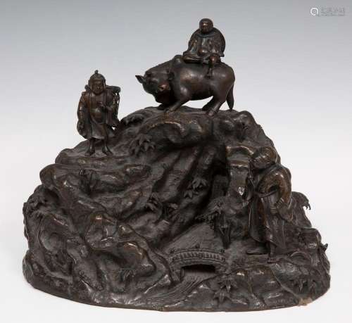 Sculpture; Japan, 19th century. Bronze.