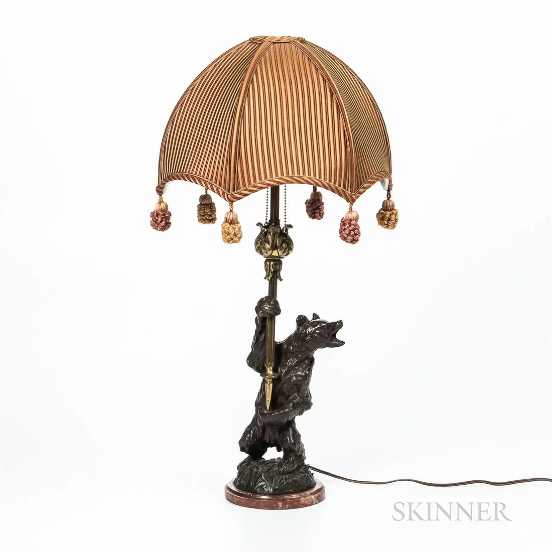 bronze bear lamp