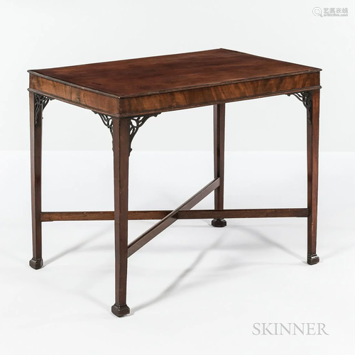 Mahogany Hepplewhite Silver Table, late 18th century, X-shap...