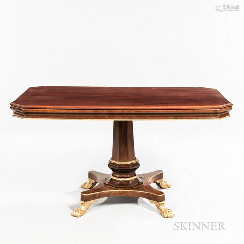 Continental Mahogany Library Table, possibly Sweden, early 1...