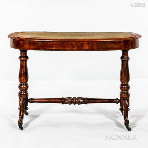 Early Victorian Mahogany Kidney-shaped Sofa Table, England, ...