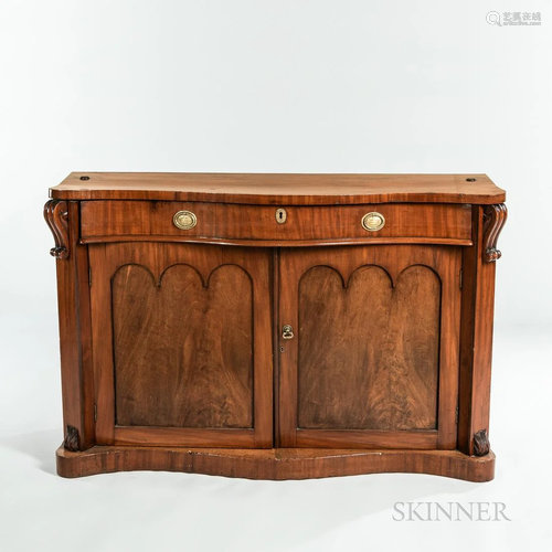 Mahogany Two-door Commode, England, 19th century, rectangula...