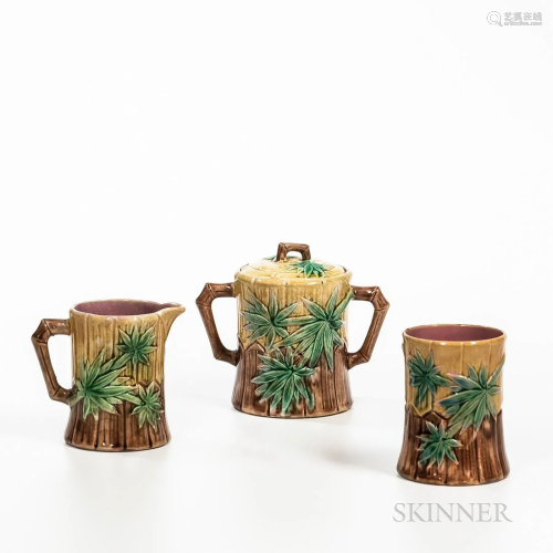 Three Griffen, Smith and Hill Etruscan Majolica Tea Wares, P...