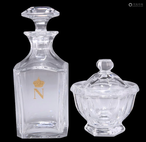 A BACCARAT NAPOLEON BRANDY DECANTER AND STOPPER, 20th Centur...