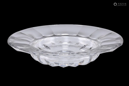 A BACCARAT LARGE CUT GLASS BOWL, with sliced decoration, Bac...