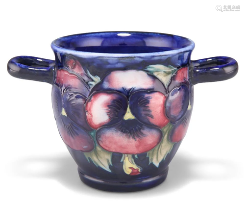 A WALTER MOORCROFT POTTERY TWIN-HANDLED JARDINIÃˆRE, 'P...