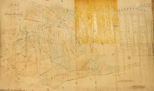 A MAP OF THE LORDSHIP OF SMEETON WESTERBY, 1850, by Wm. Buzz...